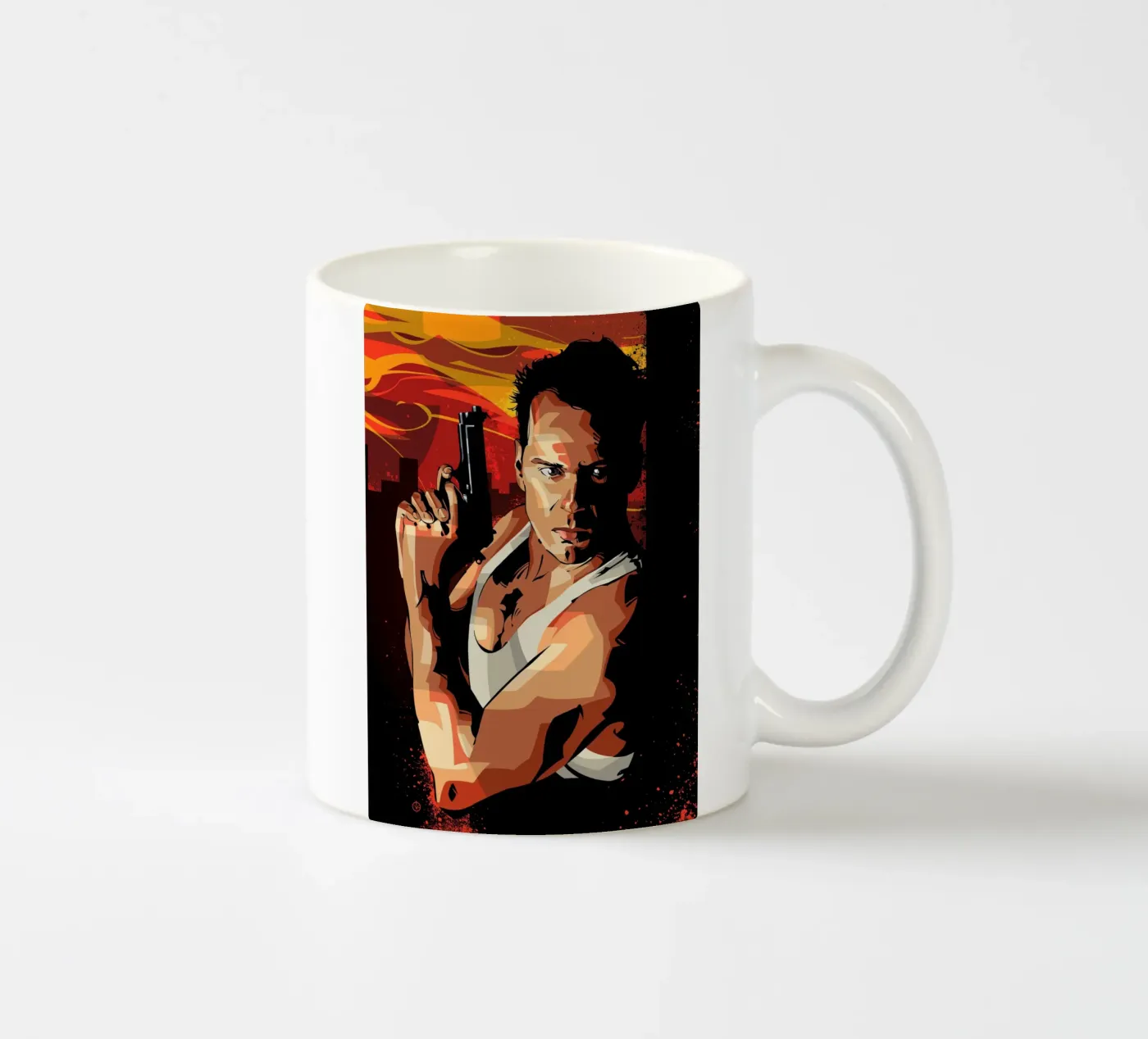 Die Hard ceramic mug by nabakumov