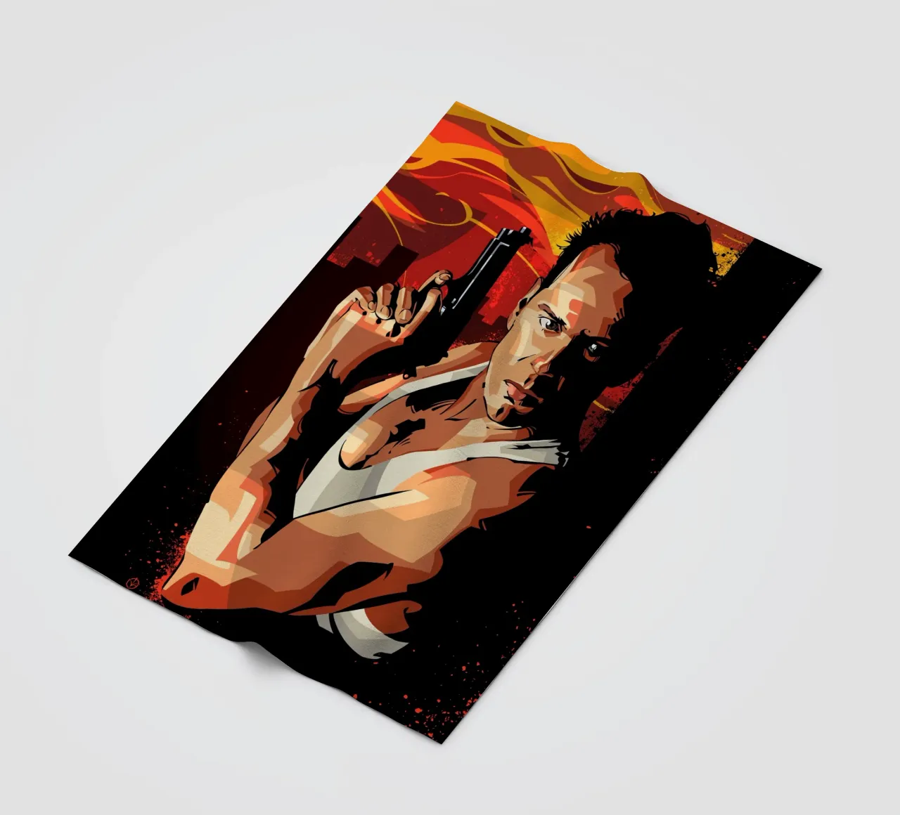 Die Hard fleece blanket by nabakumov