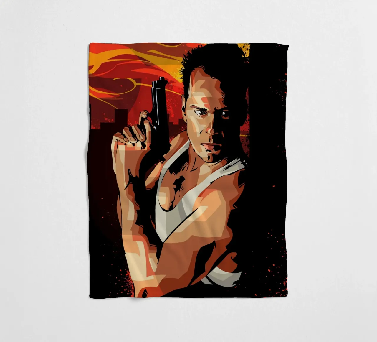 Die Hard fleece blanket by nabakumov