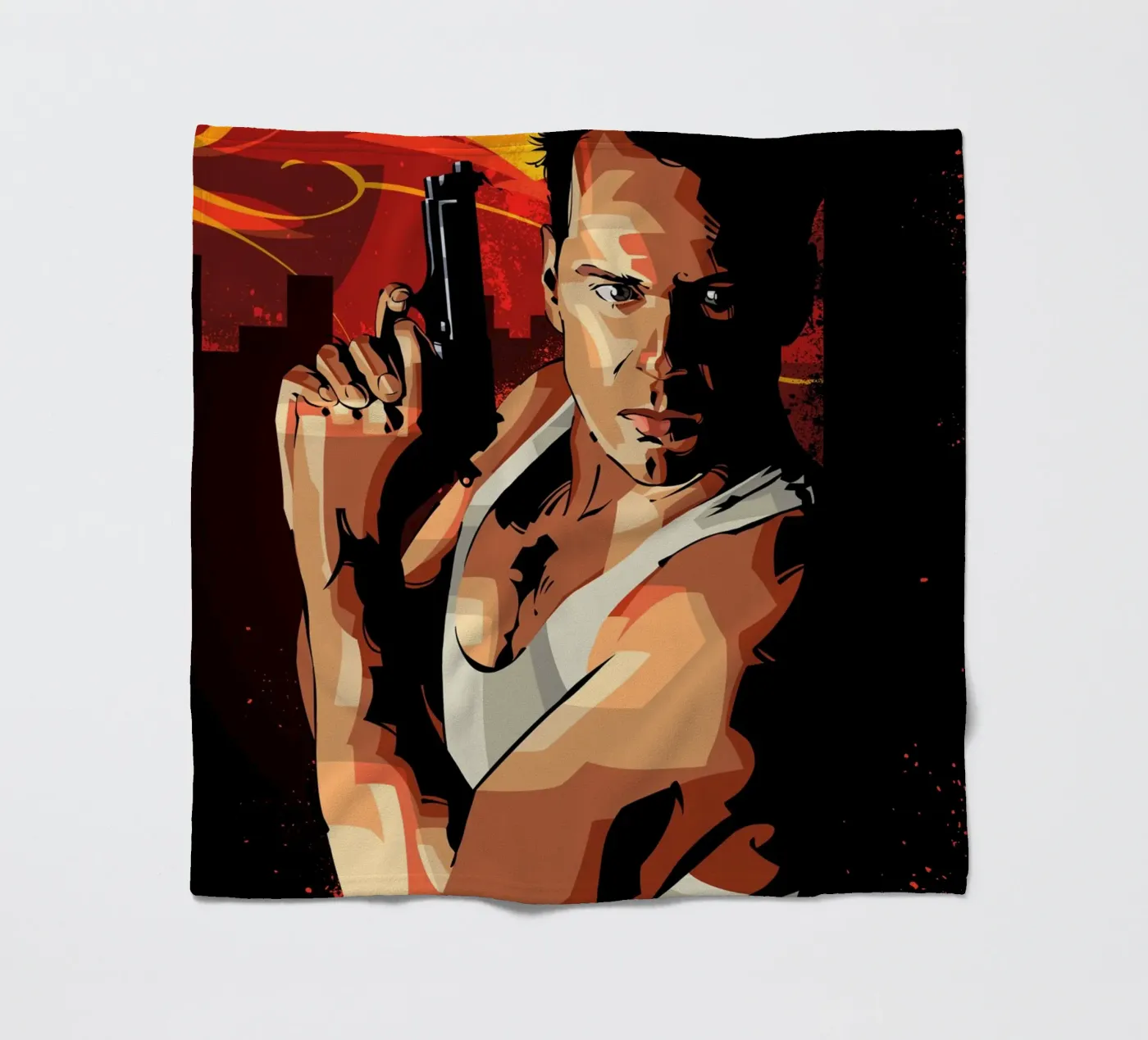 Die Hard fleece blanket by nabakumov