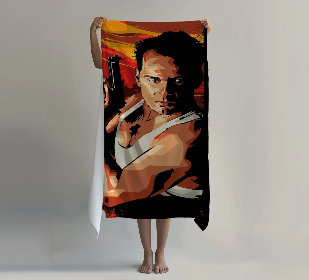 Die Hard strandhanddoek van nabakumov