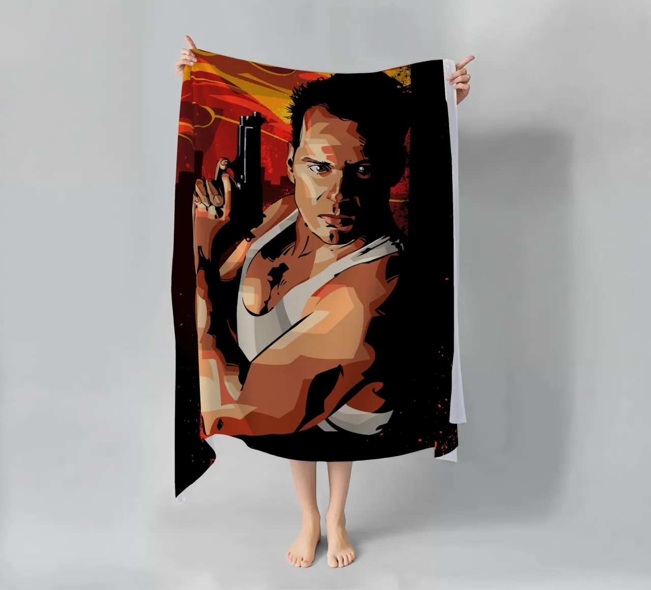 Die Hard strandhanddoek van nabakumov