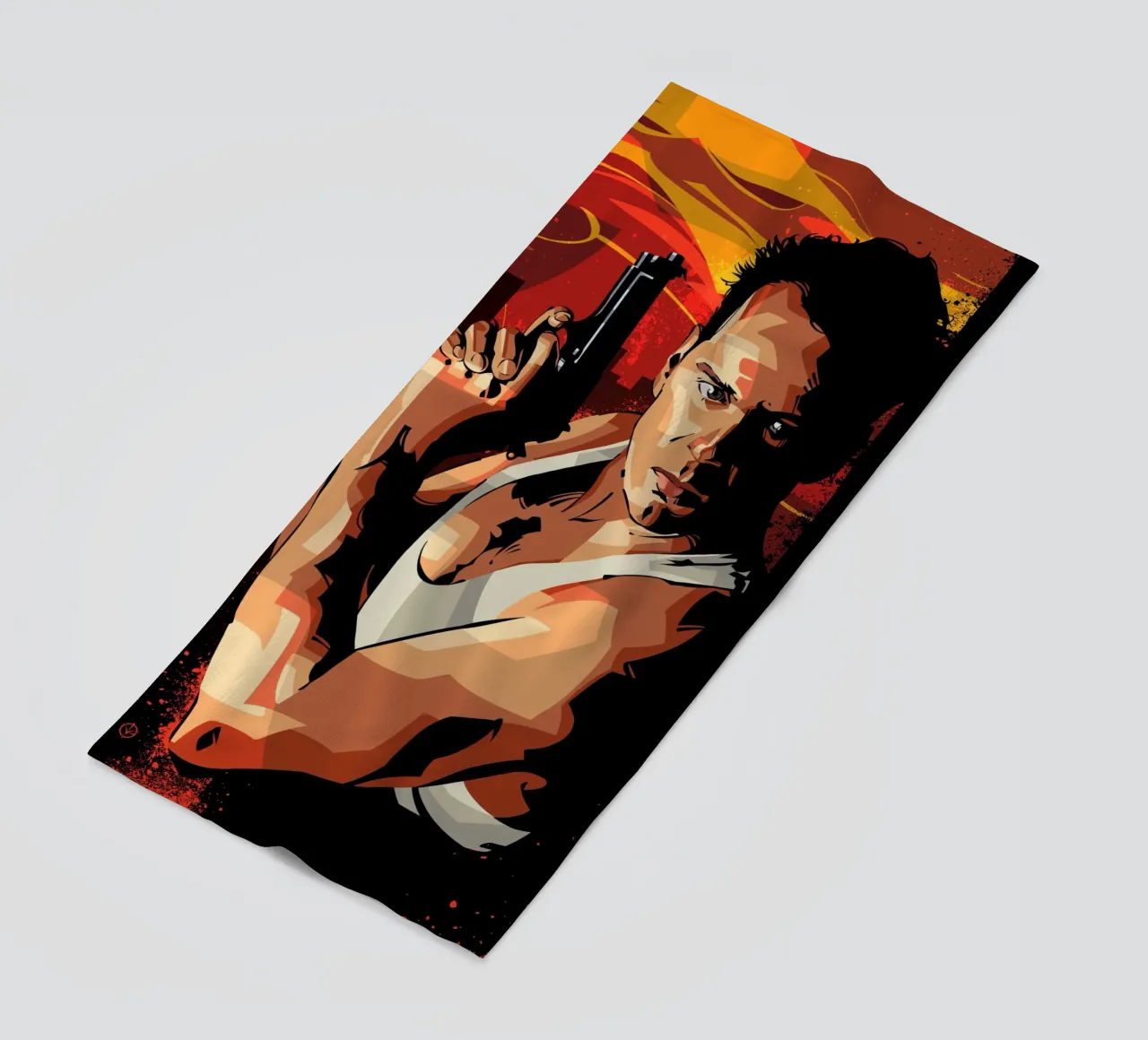 Die Hard strandhanddoek van nabakumov