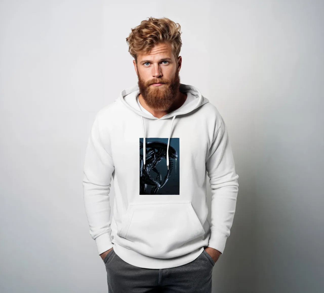 Alien Xenomorph felpa con cappuccio da nabakumov