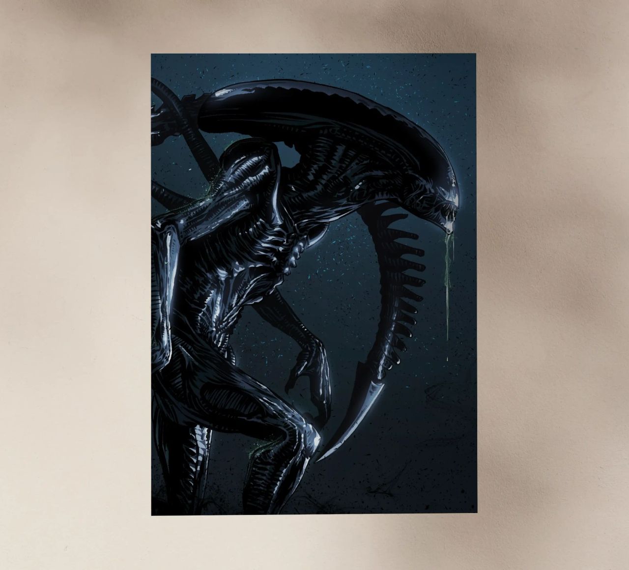 Alien Xenomorph pellicola backlit da nabakumov