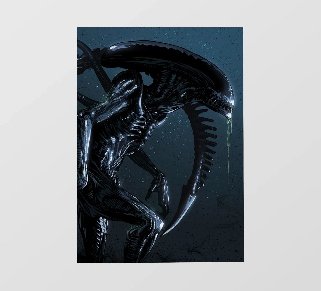 Alien Xenomorph pellicola backlit da nabakumov