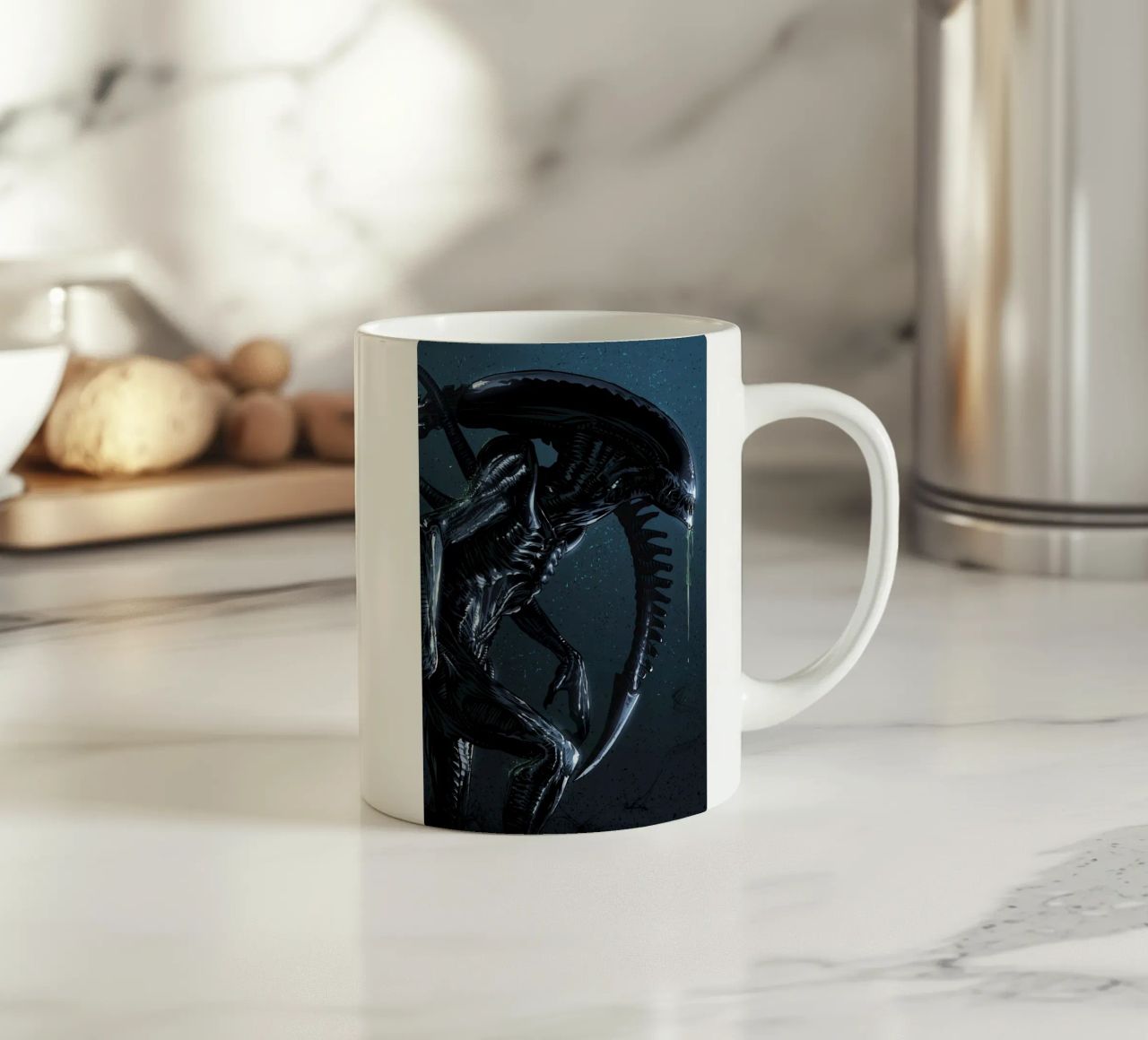 Alien Xenomorph tazza in ceramica da nabakumov