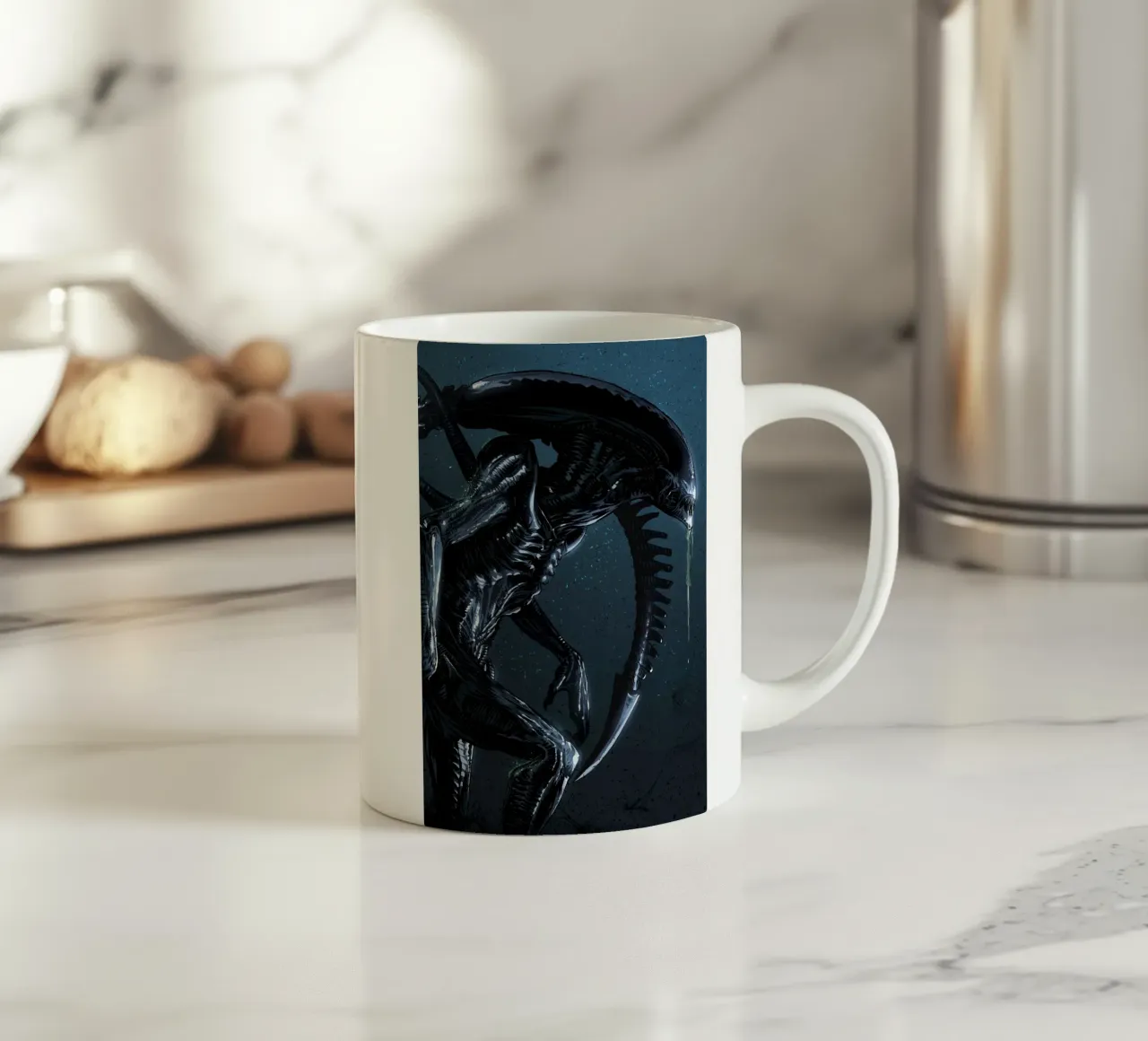 Alien Xenomorph tazza in ceramica da nabakumov