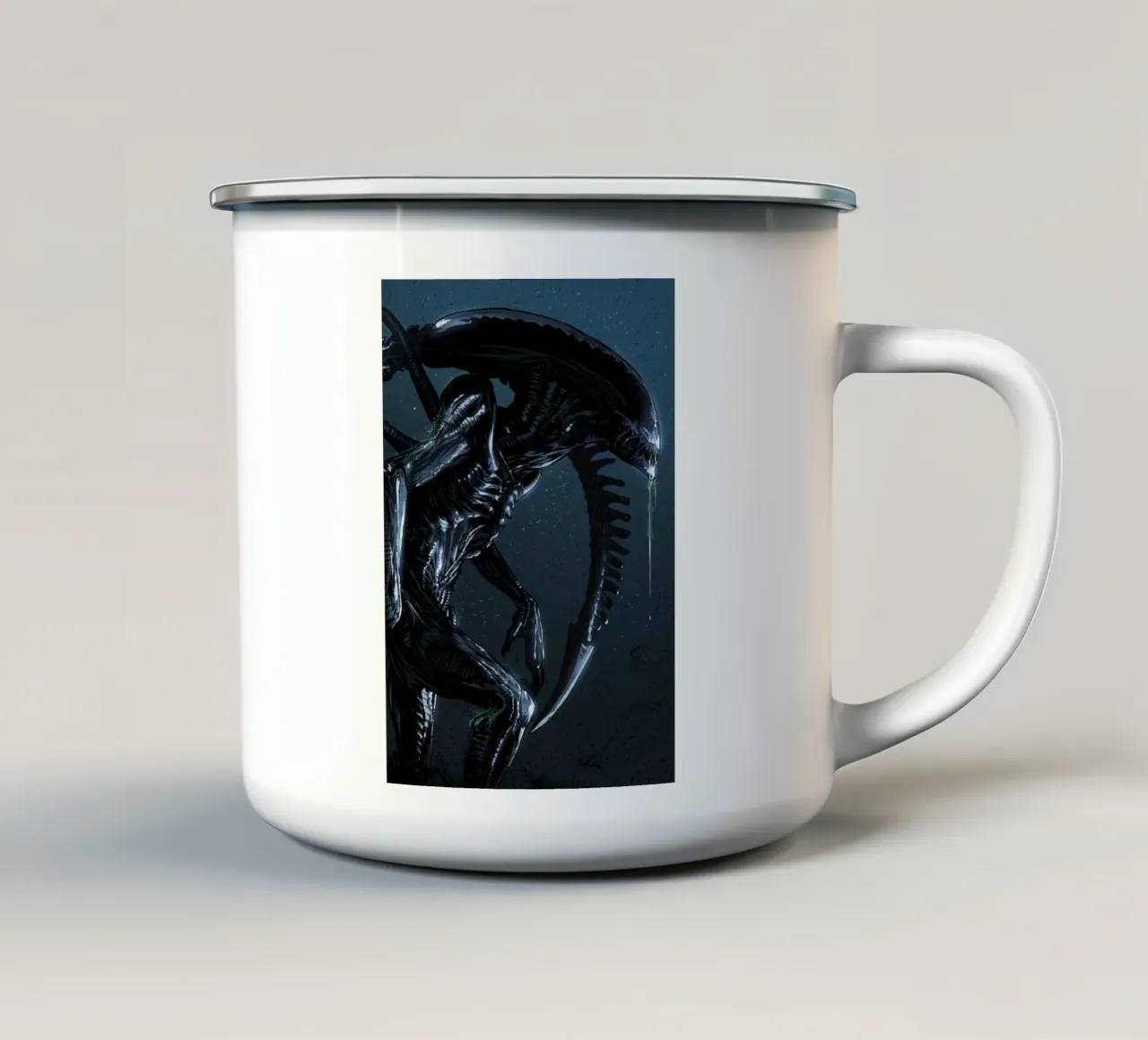 Alien Xenomorph tazza in smalto da nabakumov