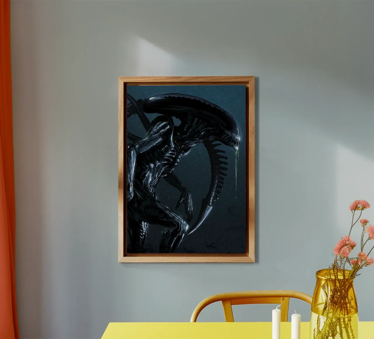 Alien Xenomorph alluminio dibond da nabakumov