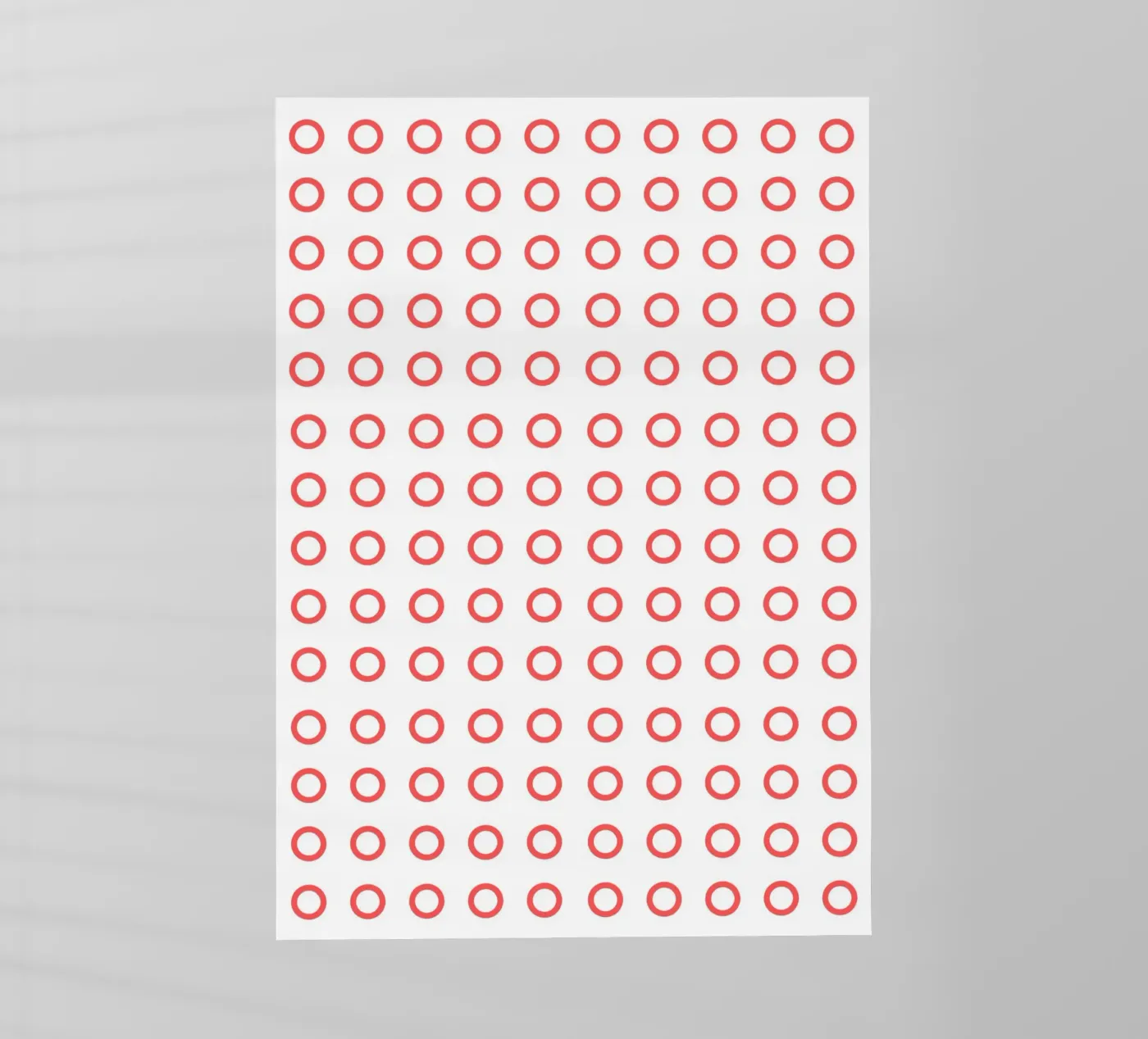Red dots pattern backlit folie van Happypatterns