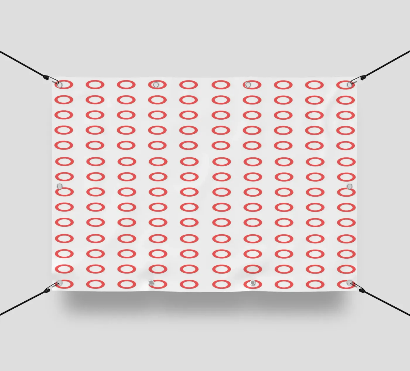 Red dots pattern telo in pvc da Happypatterns