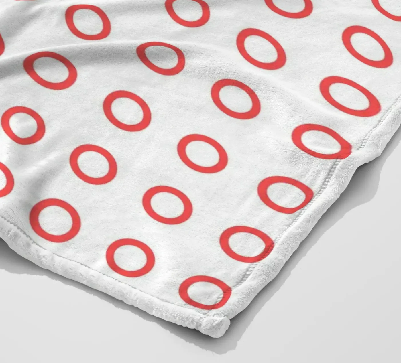 Red dots pattern Fleecedecke von Happypatterns