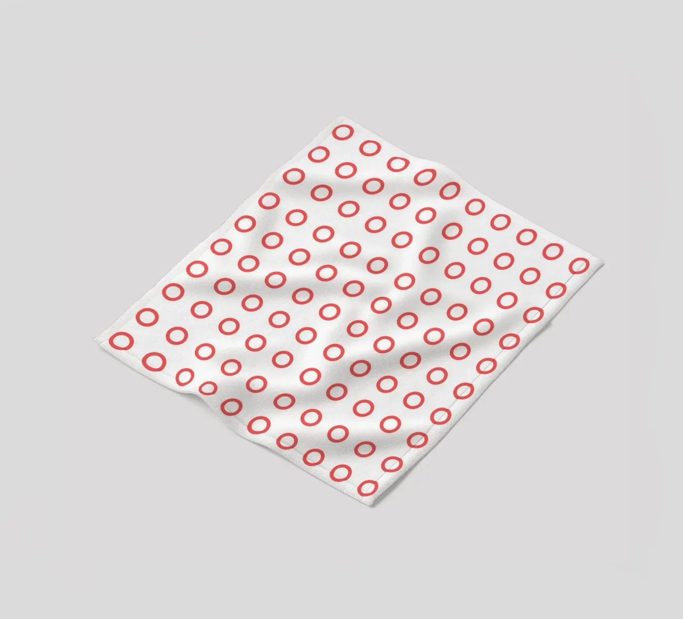 Red dots pattern Fleecedecke von Happypatterns