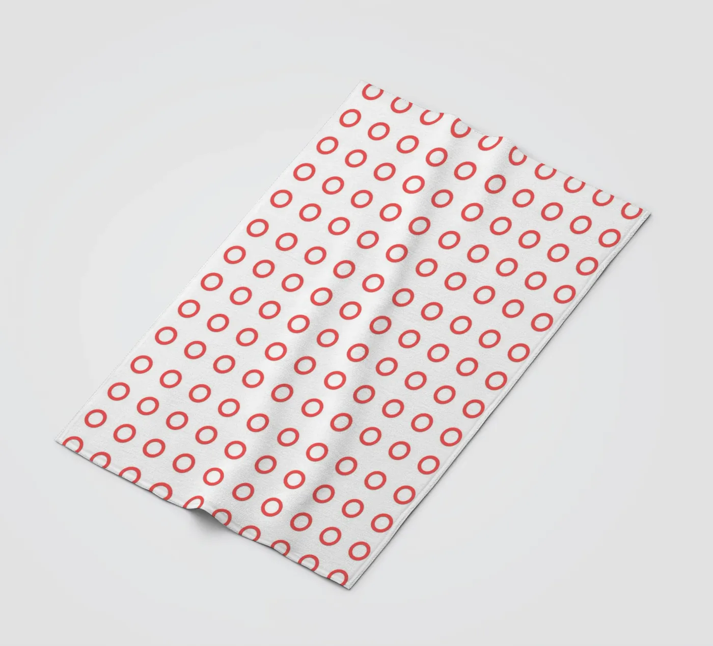 Red dots pattern Fleecedecke von Happypatterns