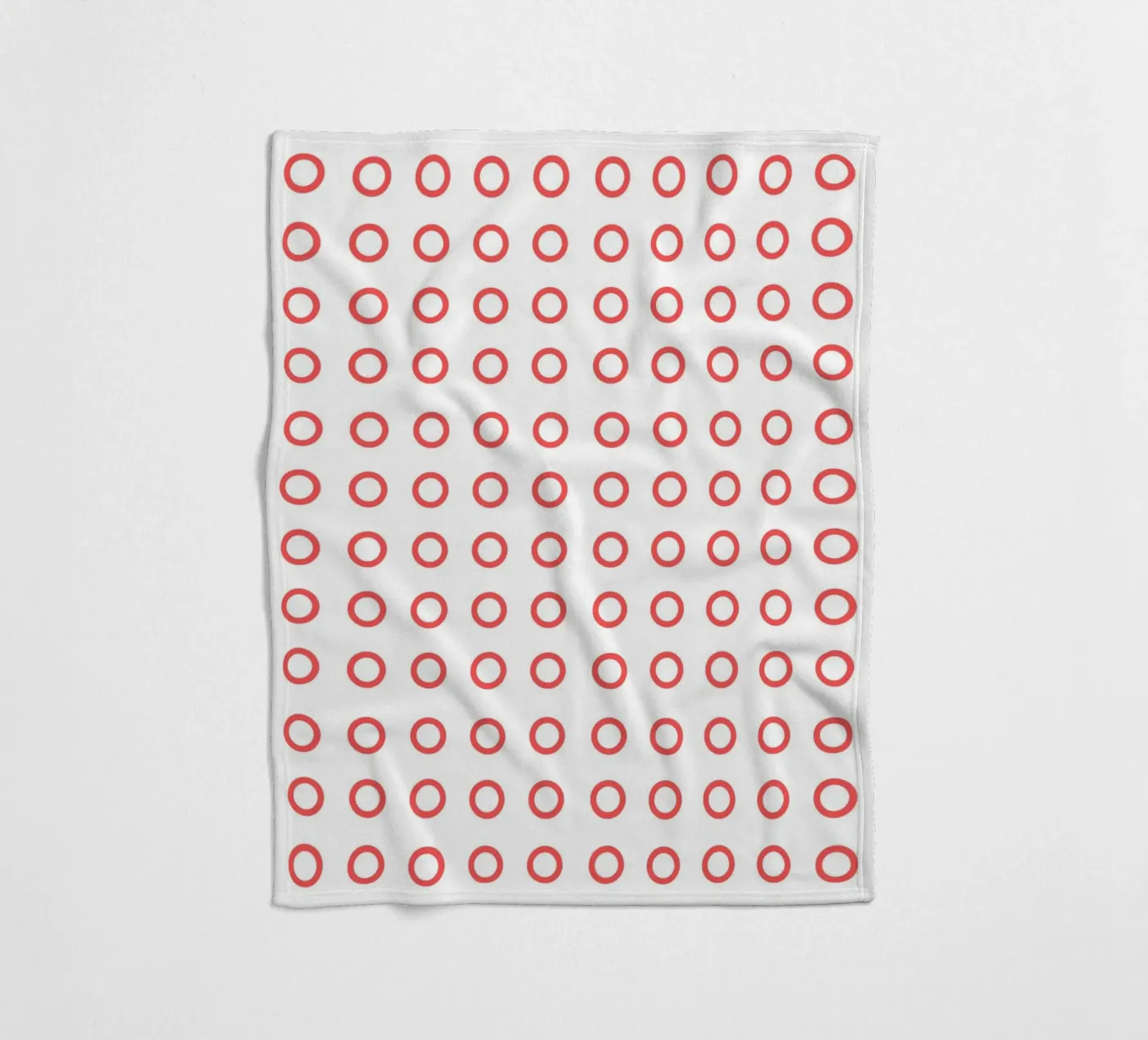 Red dots pattern Fleecedecke von Happypatterns