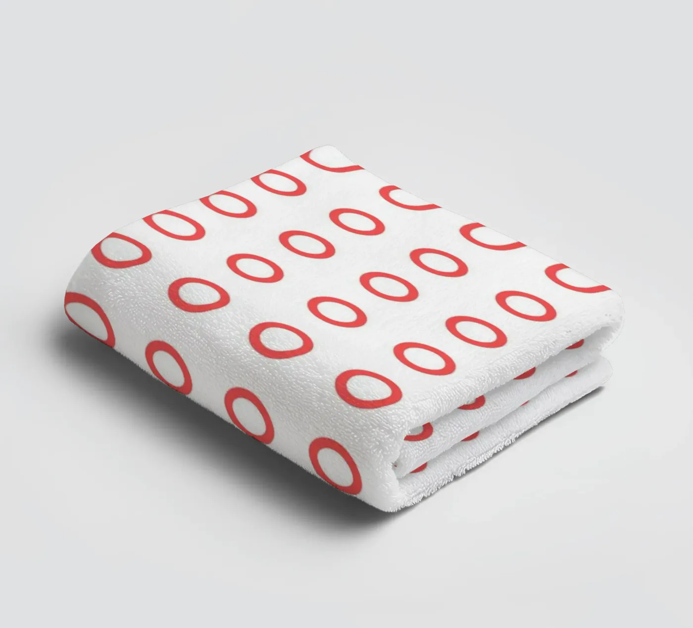 Red dots pattern Handtuch von Happypatterns