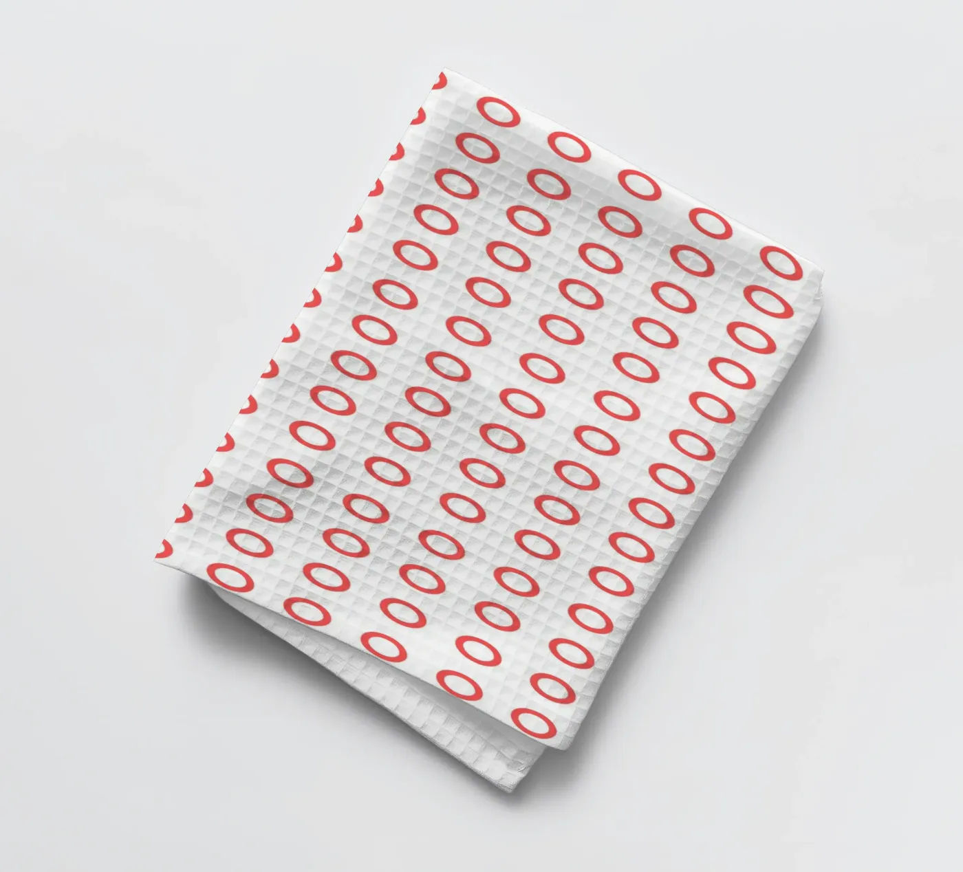 Red dots pattern Geschirrtuch von Happypatterns