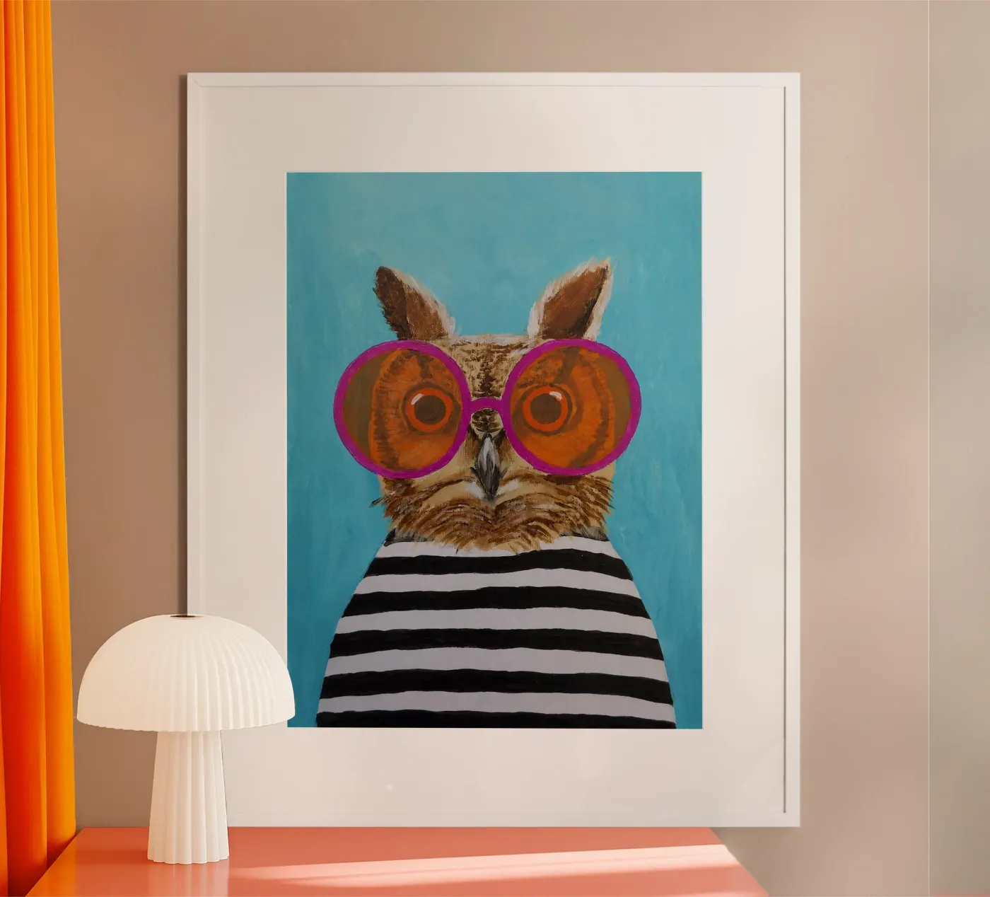 Strips van Owl poster van Kathrin Fuhrman
