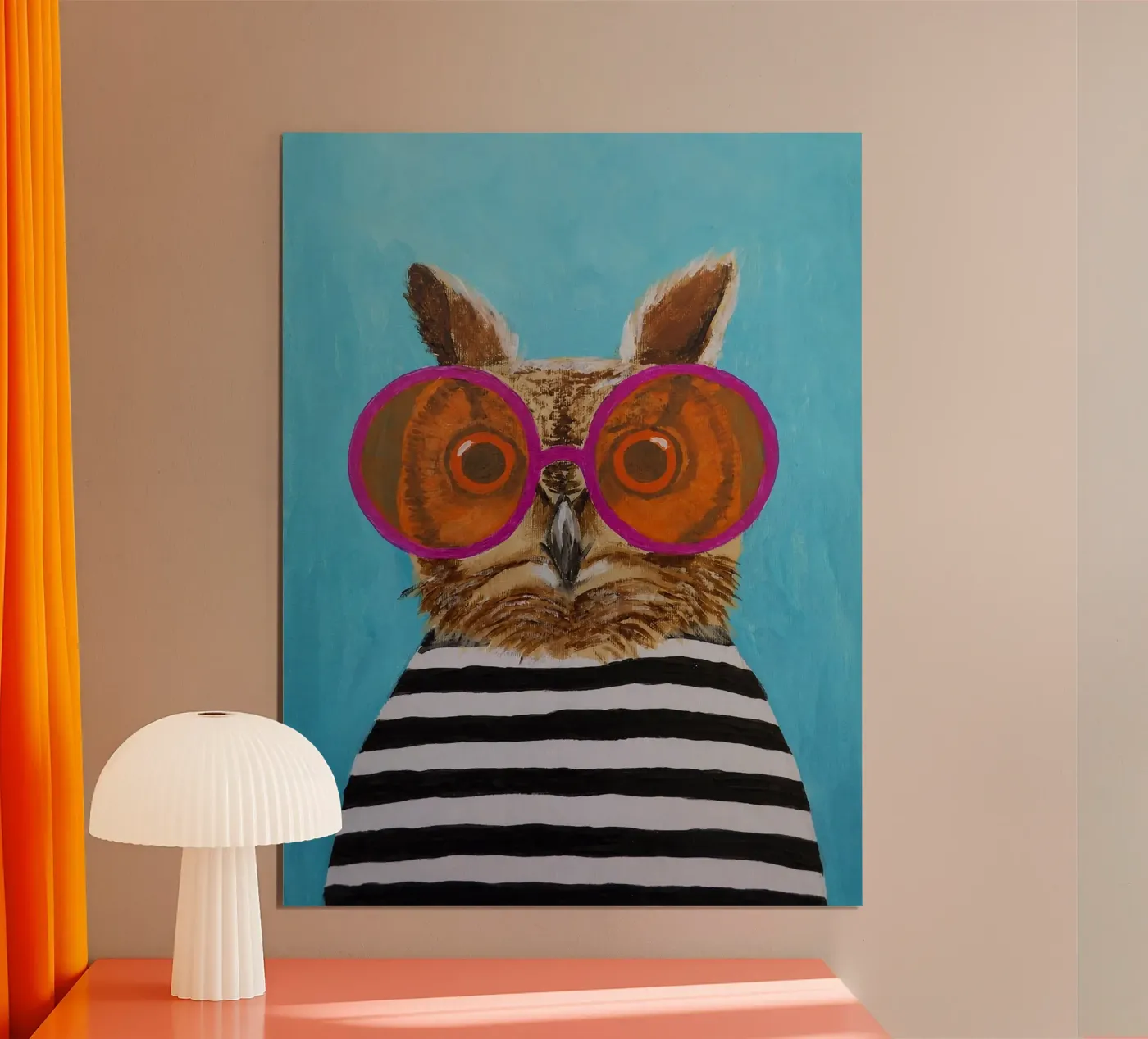 Strips van Owl poster van Kathrin Fuhrman