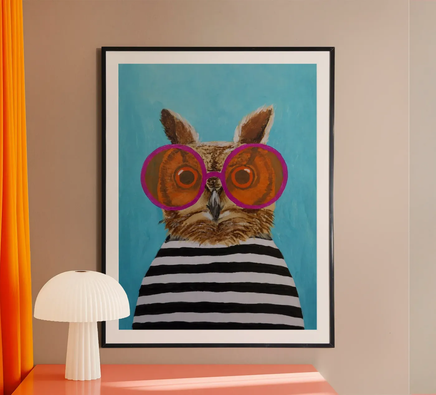 Strips van Owl poster van Kathrin Fuhrman