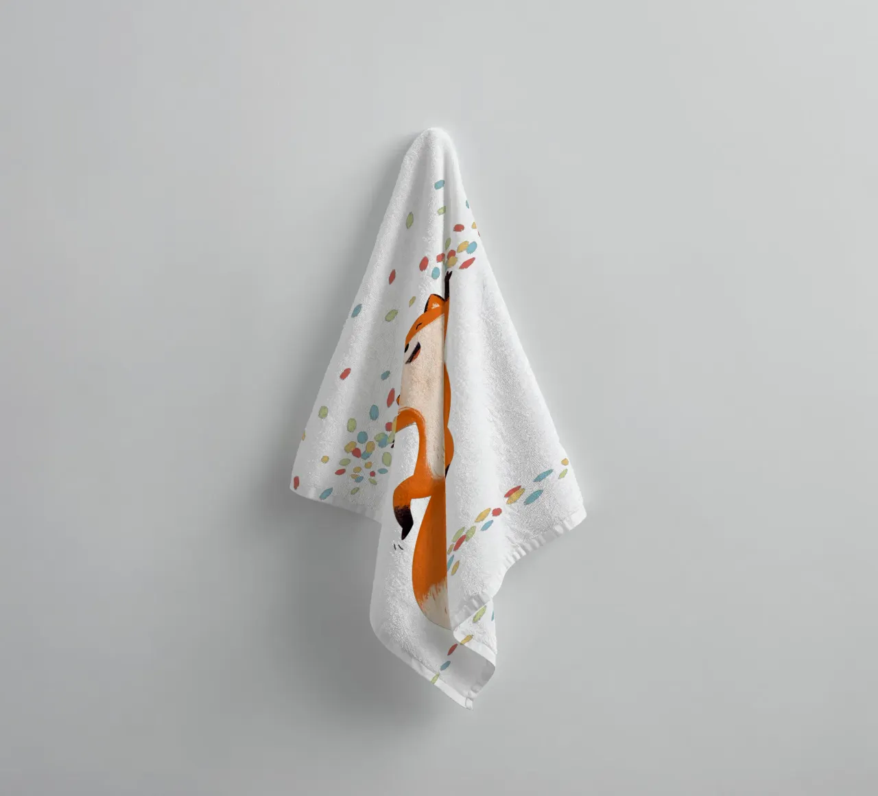 Konfetti Fuchs towel by VIERUNDFÜNFZIG