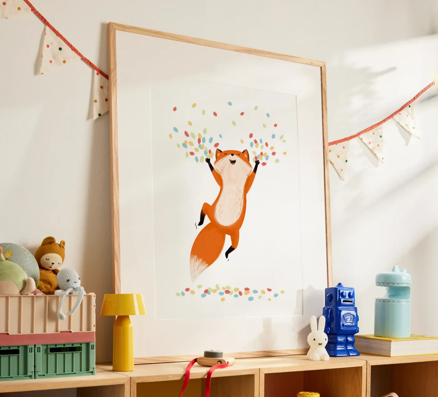 Konfetti Fuchs poster da VIERUNDFÜNFZIG