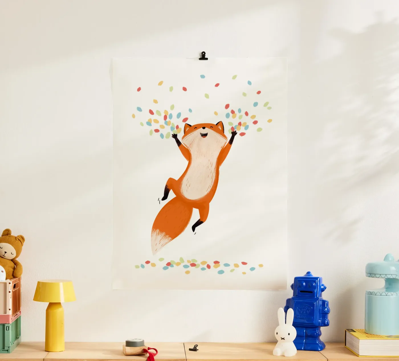 Konfetti Fuchs poster da VIERUNDFÜNFZIG