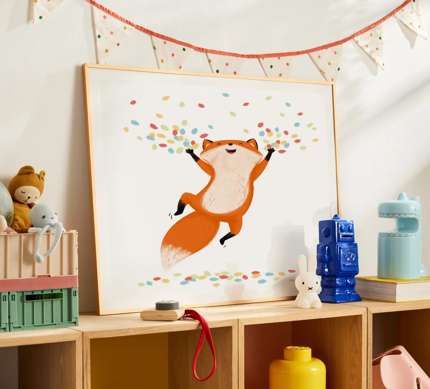 Konfetti Fuchs poster da VIERUNDFÜNFZIG