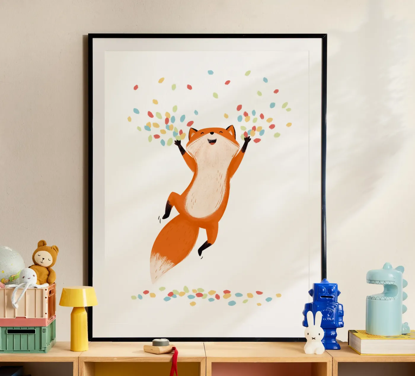 Konfetti Fuchs poster da VIERUNDFÜNFZIG