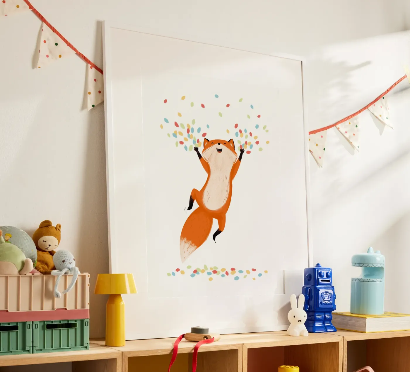 Konfetti Fuchs poster da VIERUNDFÜNFZIG