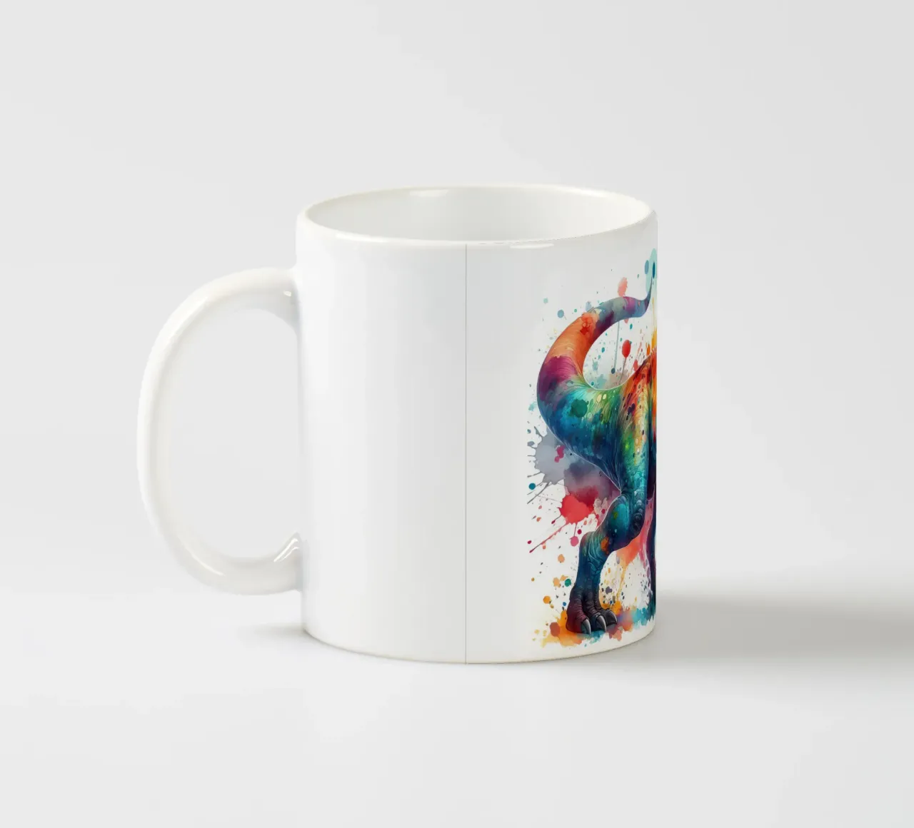 dinosauro tyrannosaurus rex ad acquerello tazza in ceramica da 🎁 ARTVI-SHOP