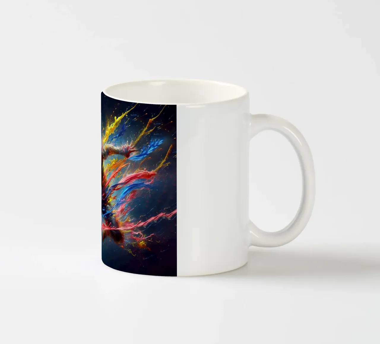 Combattente in acquerello tazza in ceramica da ARTVI-SHOP