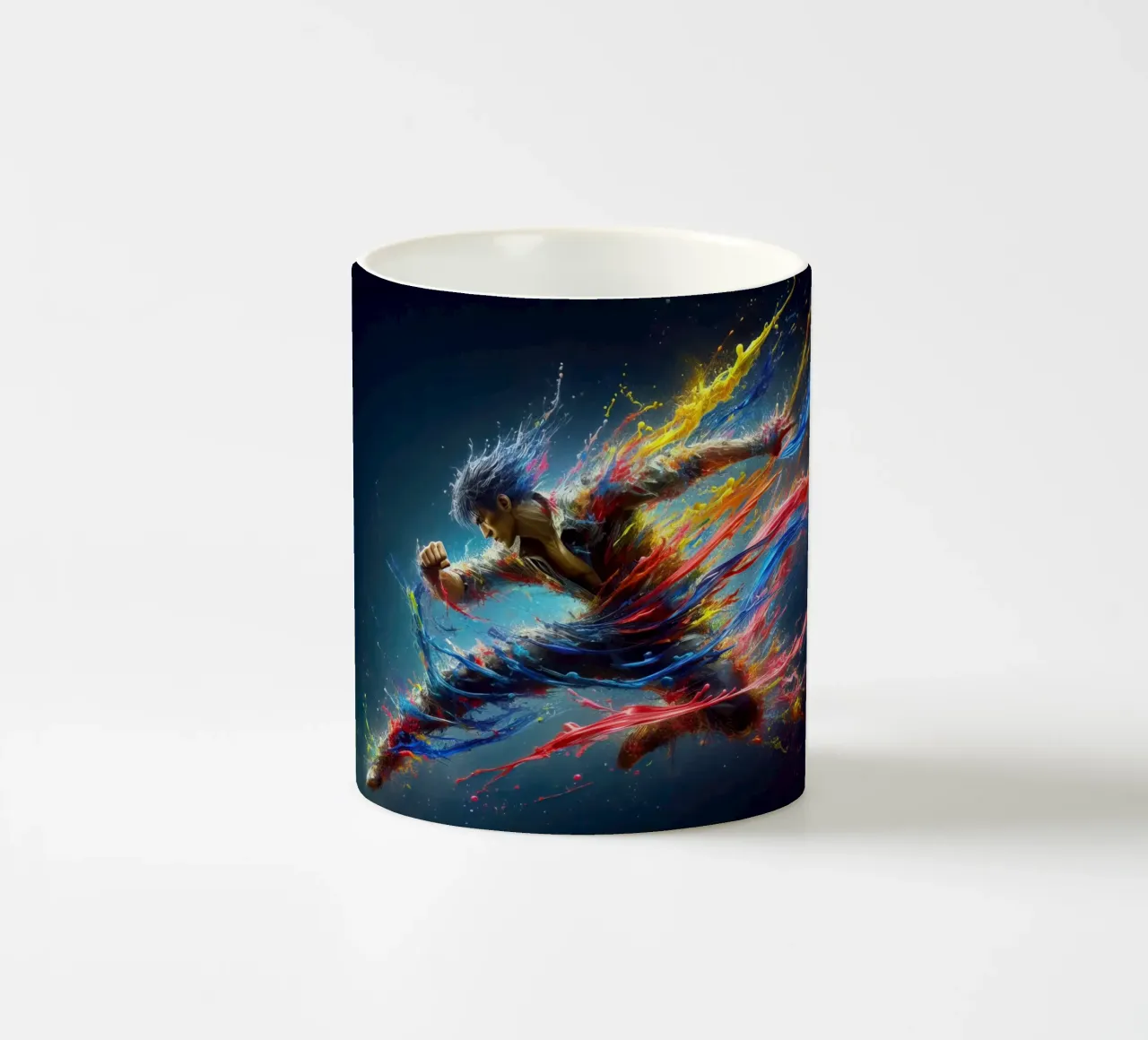 Combattente in acquerello tazza in ceramica da ARTVI-SHOP