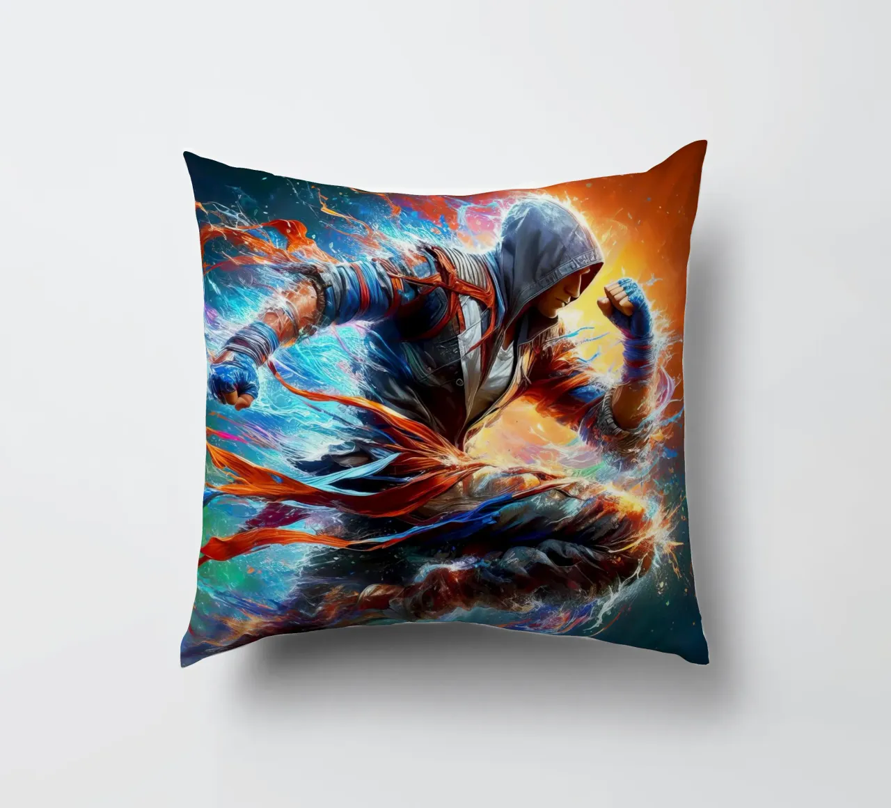 Combattente in acquerello cuscino da 🎁 ARTVI-SHOP