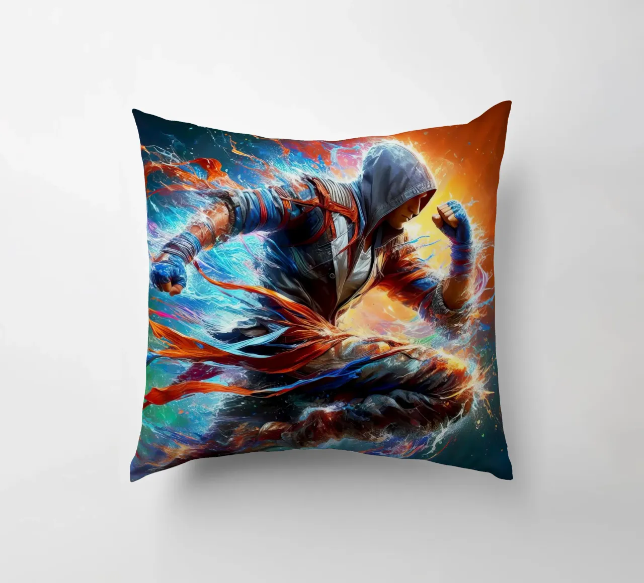 Combattente in acquerello cuscino da 🎁 ARTVI-SHOP