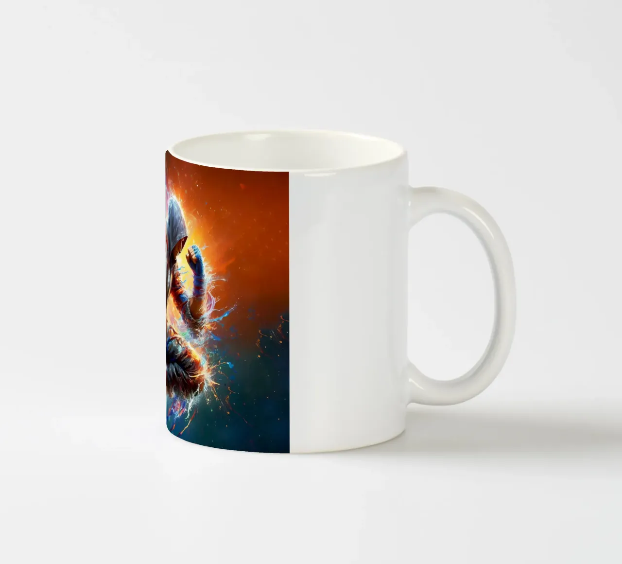 Combattente in acquerello tazza in ceramica da 🎁 ARTVI-SHOP