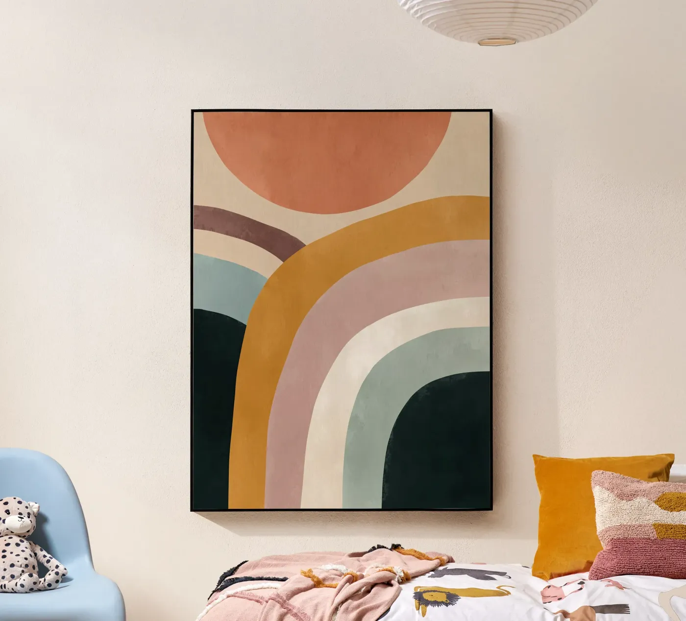 Modern Rainbow Forms plexiglas de Hugo