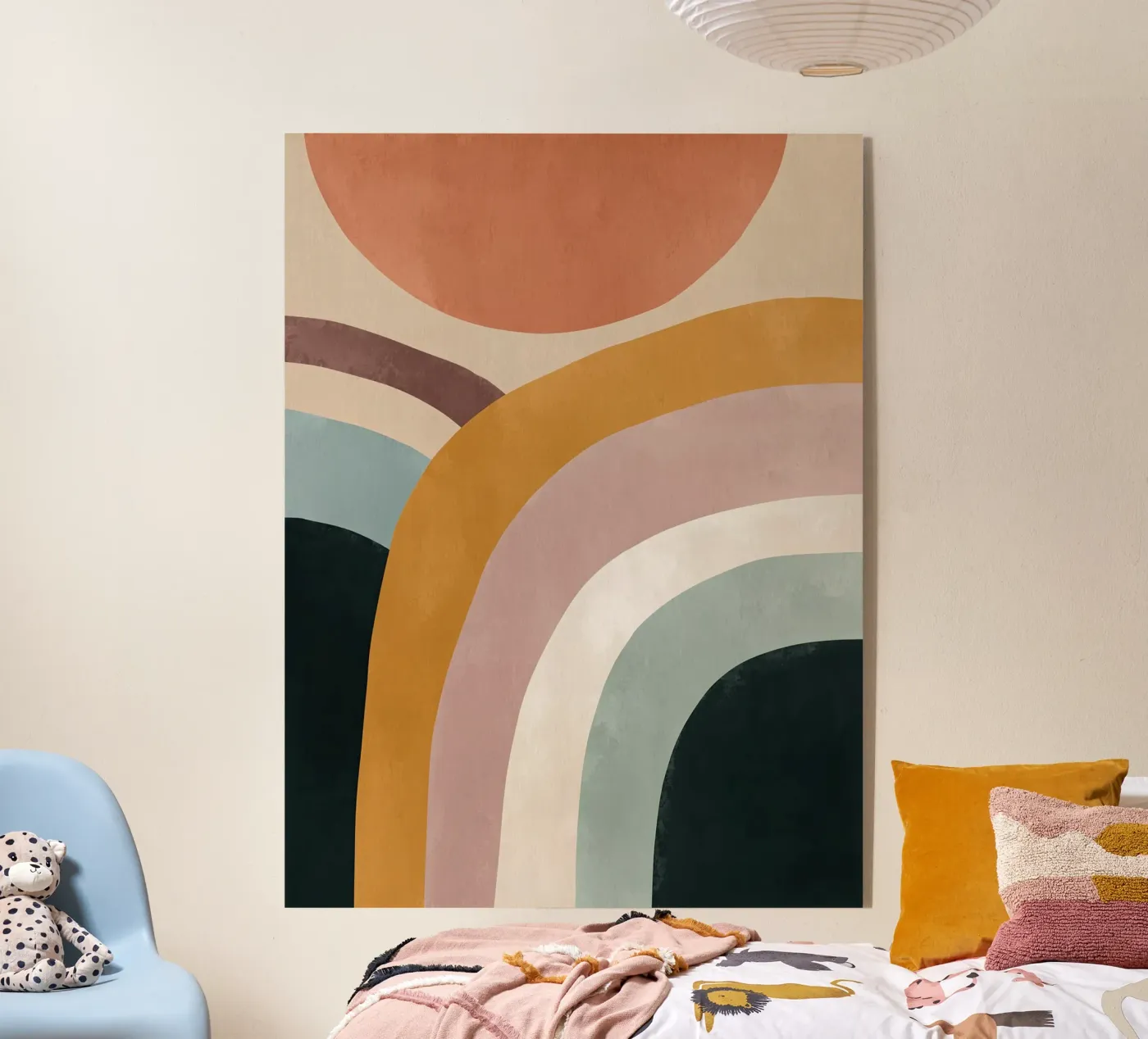 Modern Rainbow Forms plexiglas de Hugo