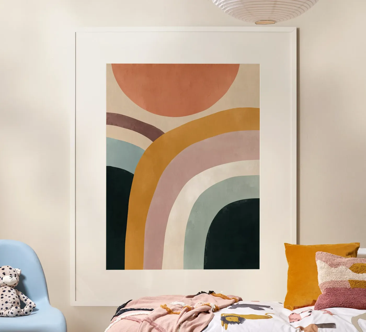 Modern Rainbow Forms poster by Hugo