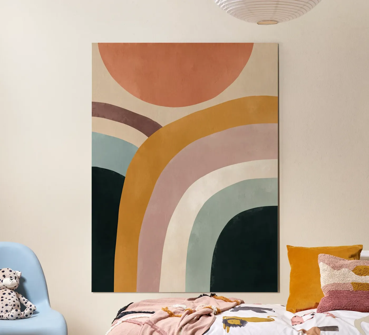 Modern Rainbow Forms poster by Hugo