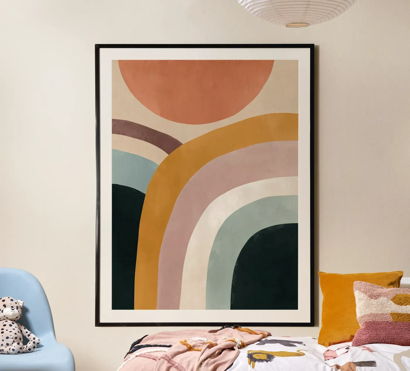 Modern Rainbow Forms poster by Hugo