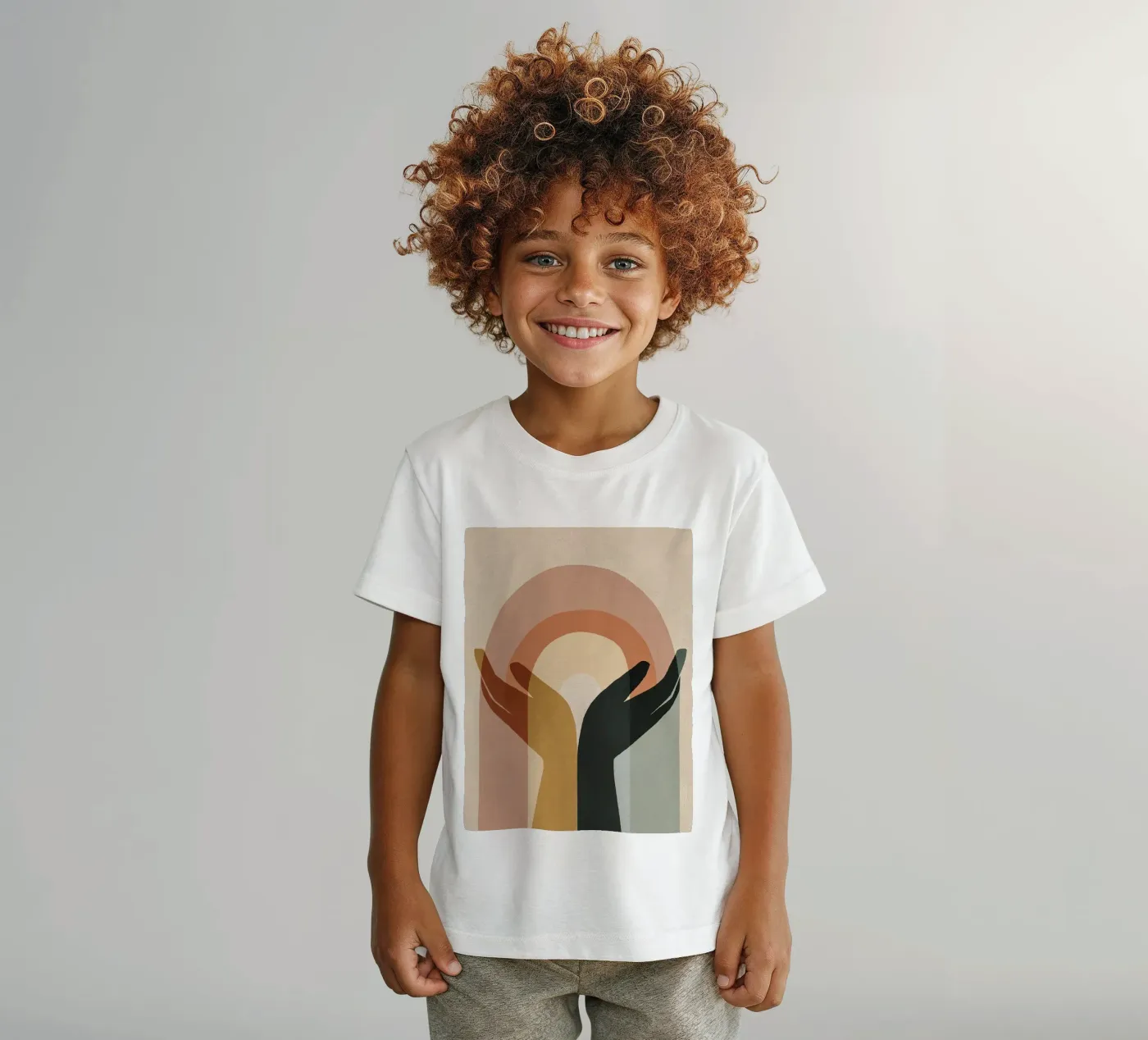 Soft Rainbow Geometry Unity t-shirt bambini da Hugo