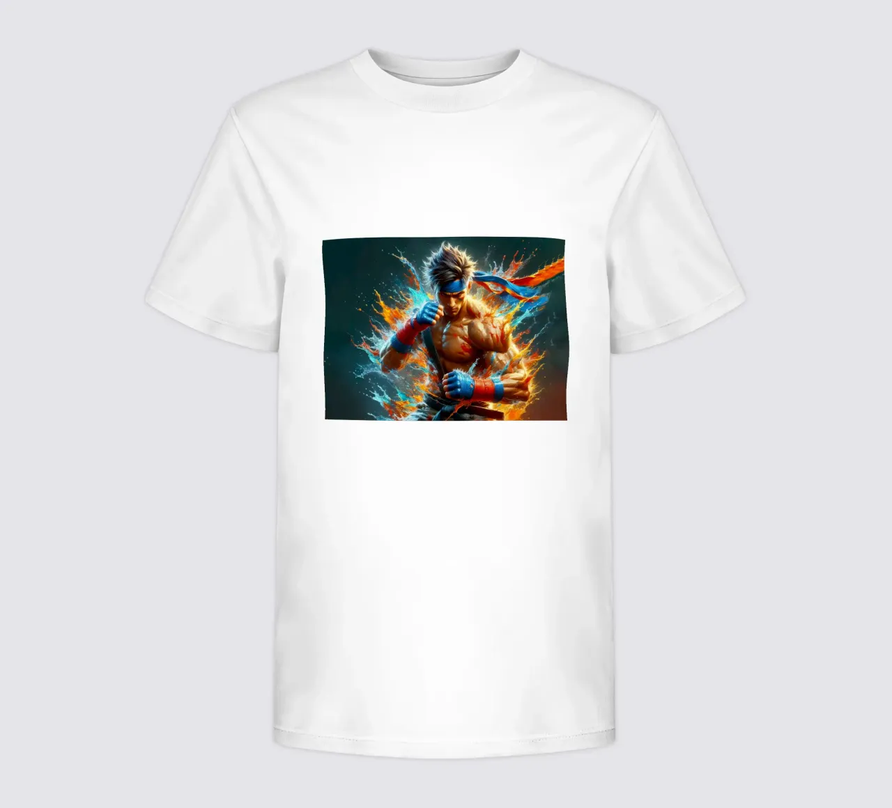 Fighter in watercolor kids t-shirt by 🎁 ARTVI-SHOP