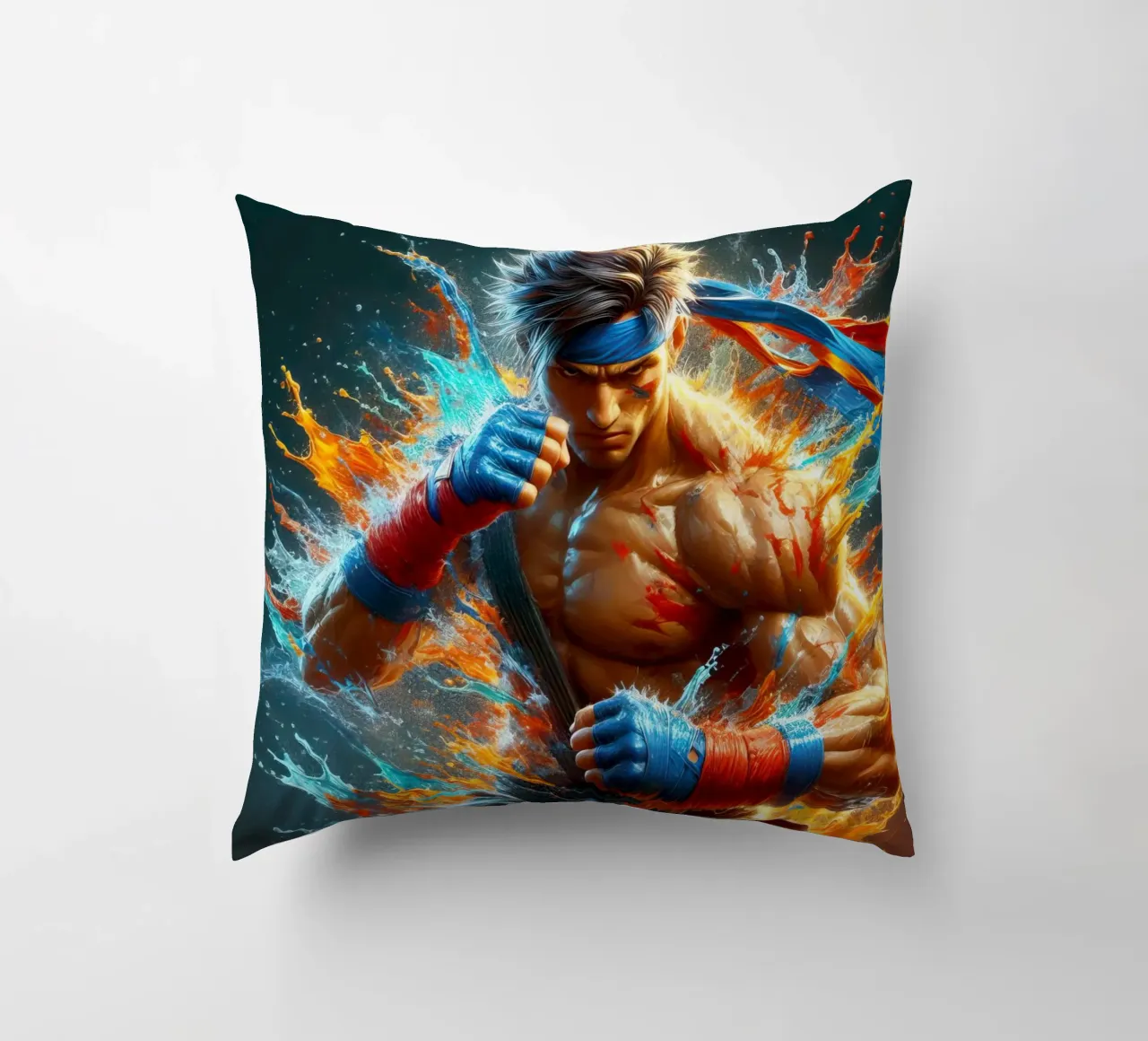 Combattente in acquerello cuscino da ARTVI-SHOP