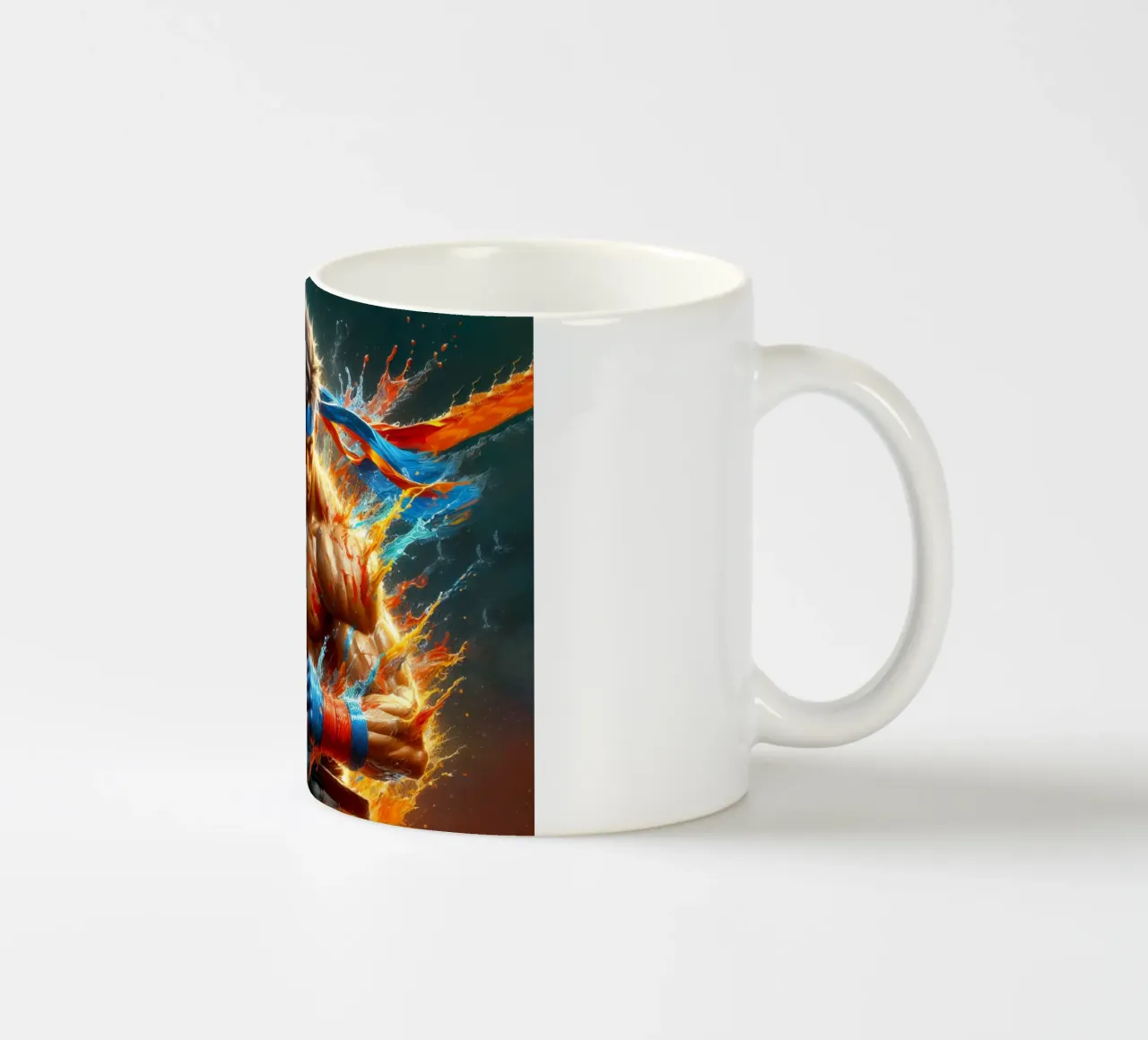 Combattente in acquerello tazza in ceramica da ARTVI-SHOP