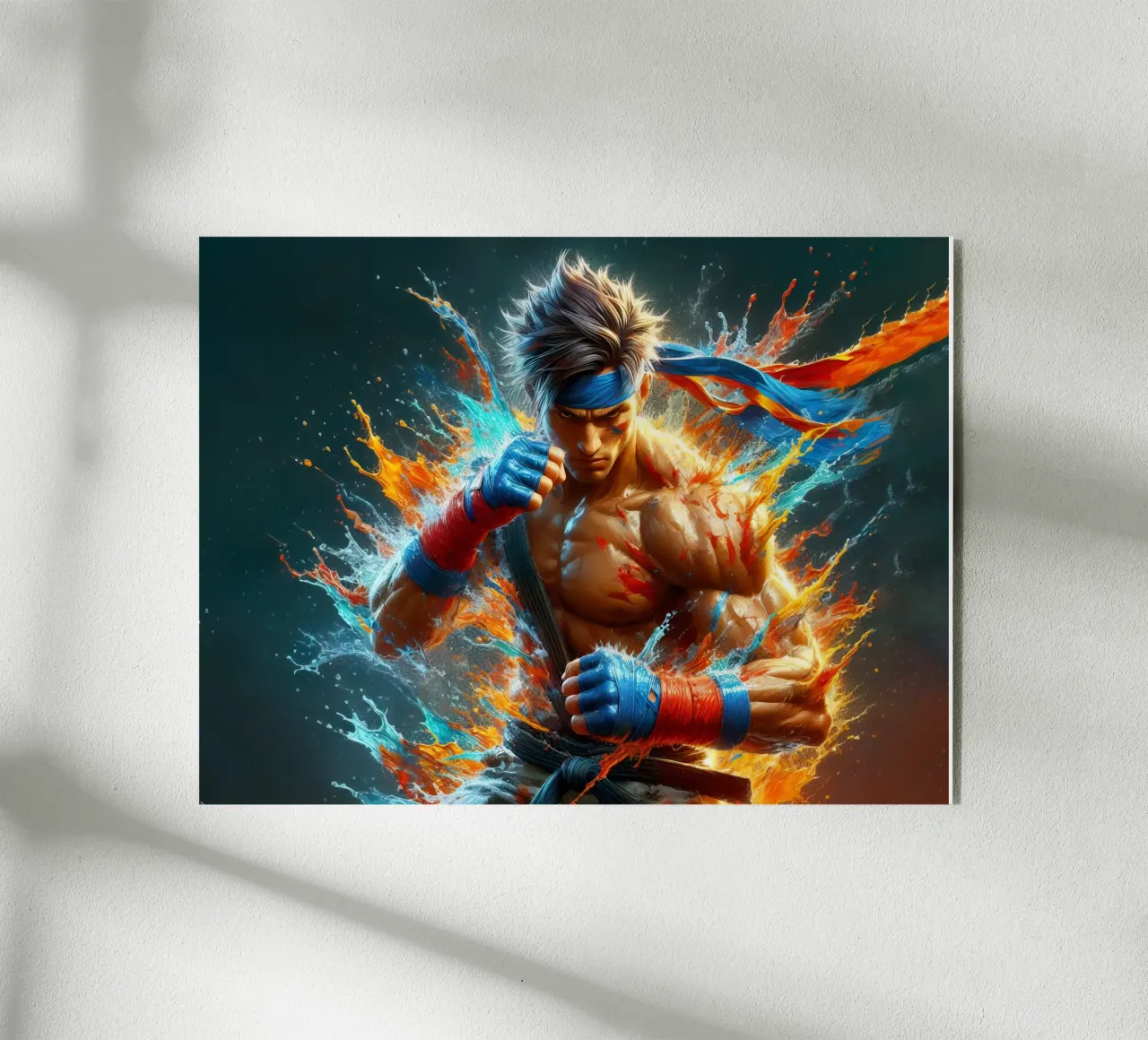 Combattente in acquerello plexiglass da 🎁 ARTVI-SHOP