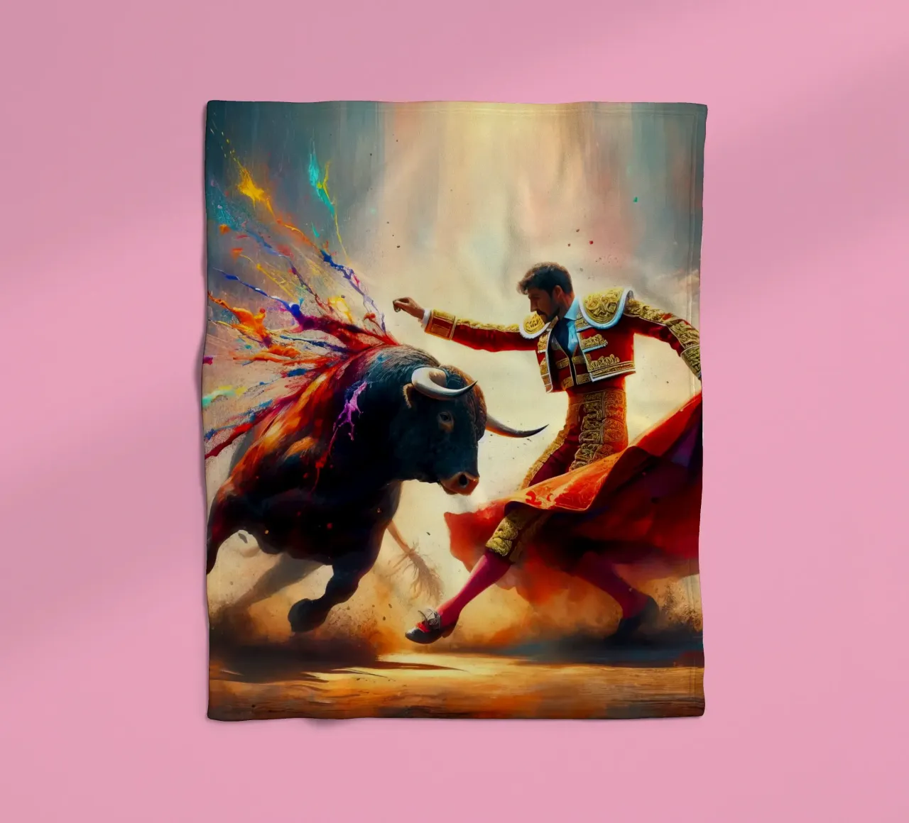 Torero español corrida de toros manta de franela de 🎁 ARTVI-SHOP