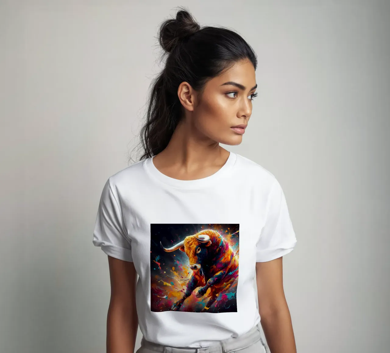 toro in plaza de españa t-shirt da 🎁 ARTVI-SHOP