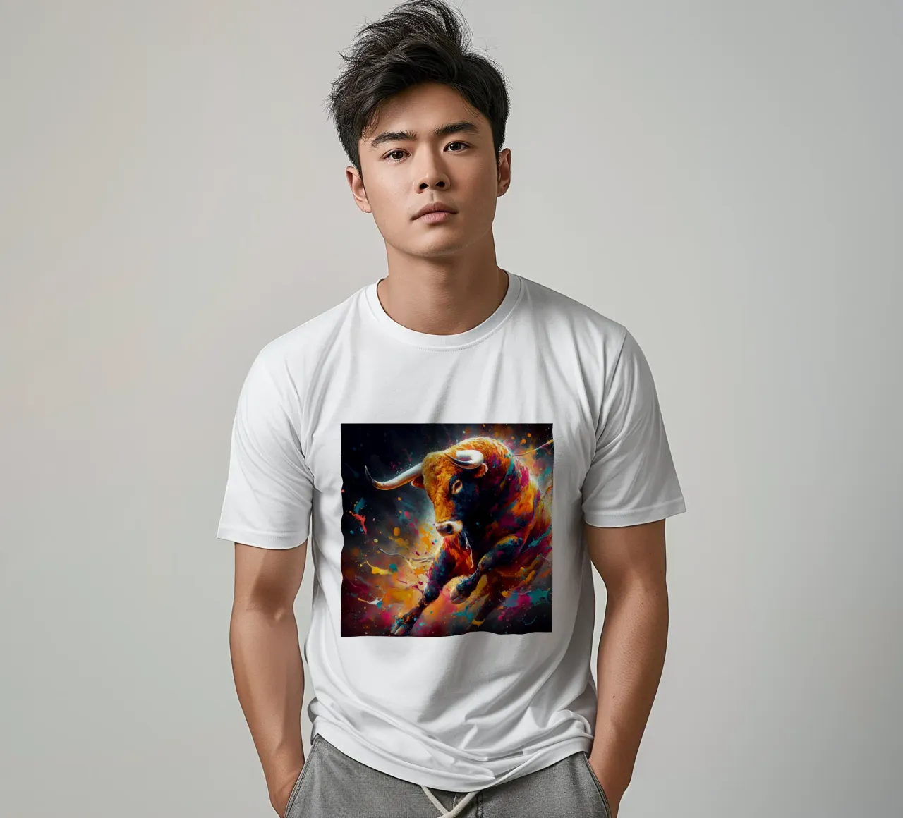 toro in plaza de españa t-shirt da 🎁 ARTVI-SHOP